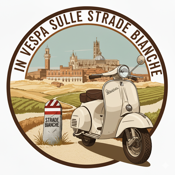 Locandina evento In Vespa Sulle Strade Bianche 