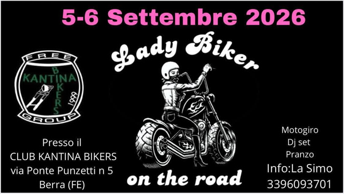 Locandina evento LADY BIKER ON THE ROAD