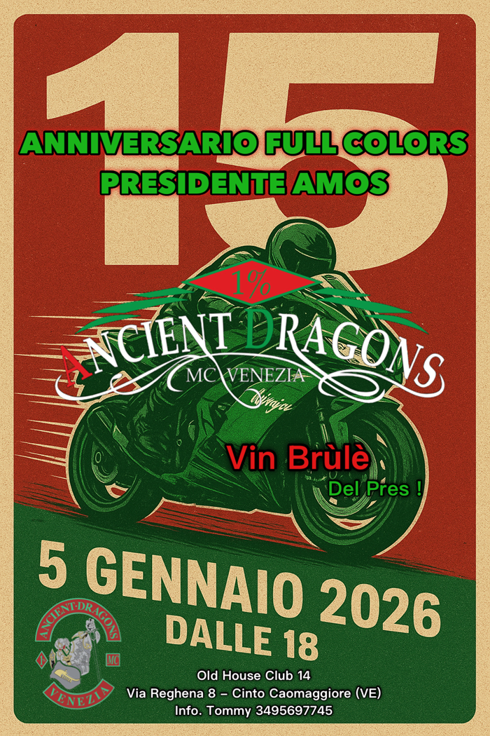 Locandina evento 15° Anniversario Amos 