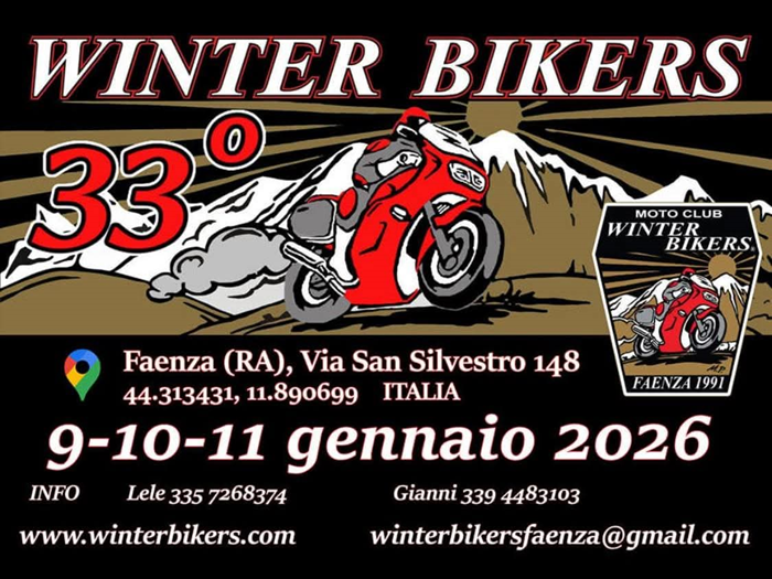 Locandina evento 33° WINTER BIKER 