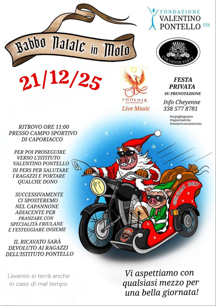 Locandina evento BABBO NATALE IN MOTO