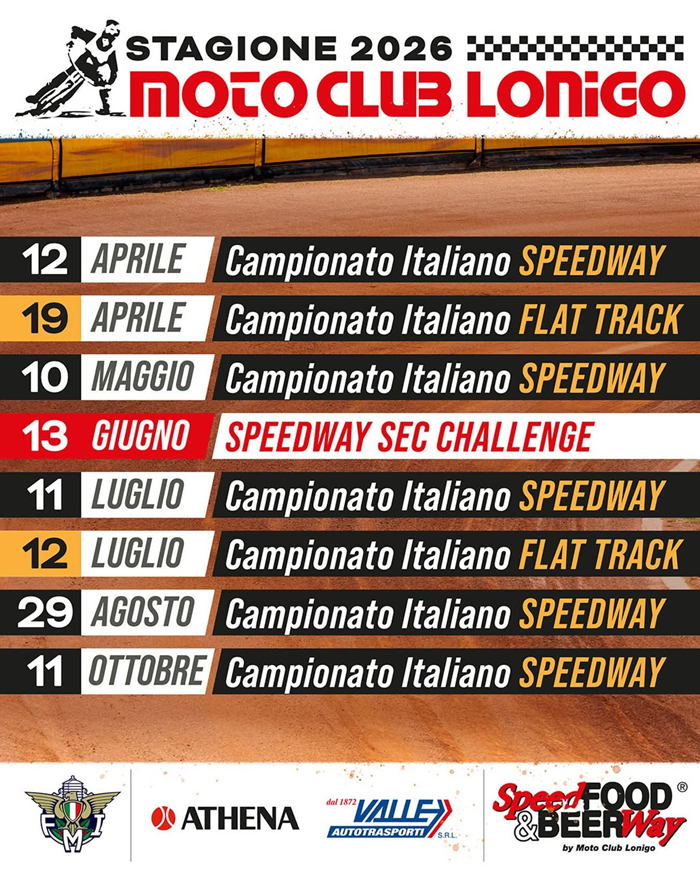 Locandina evento Campionato Italiano Flat Track