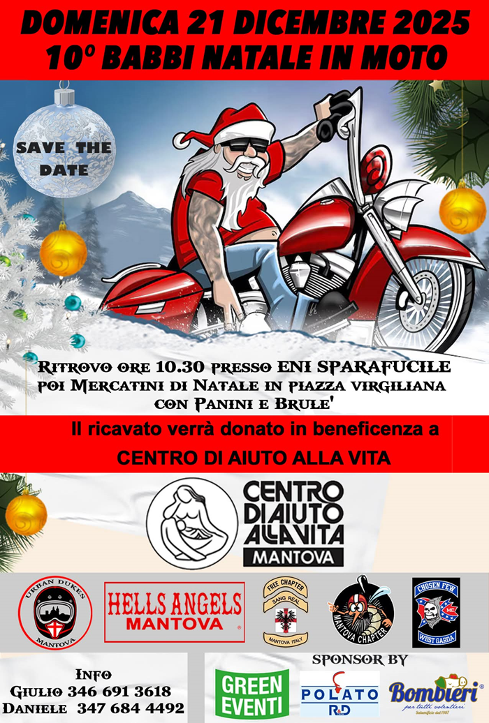 Locandina evento DECIMO BABBI NATALE IN MOTO

