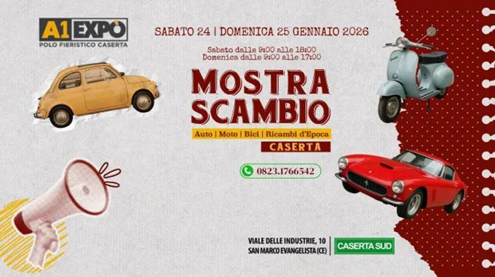 Locandina evento MOSTRA SCAMBIO CASERTA 