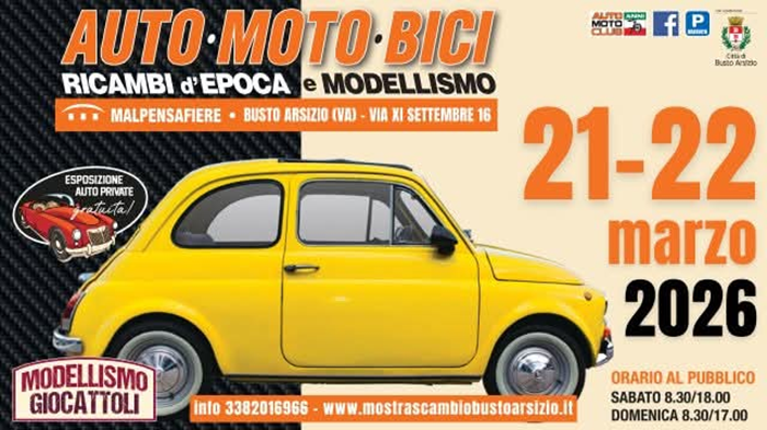 Locandina evento MOSTRA SCAMBIO BUSTO ARSIZIO – 32ª EDIZIONE