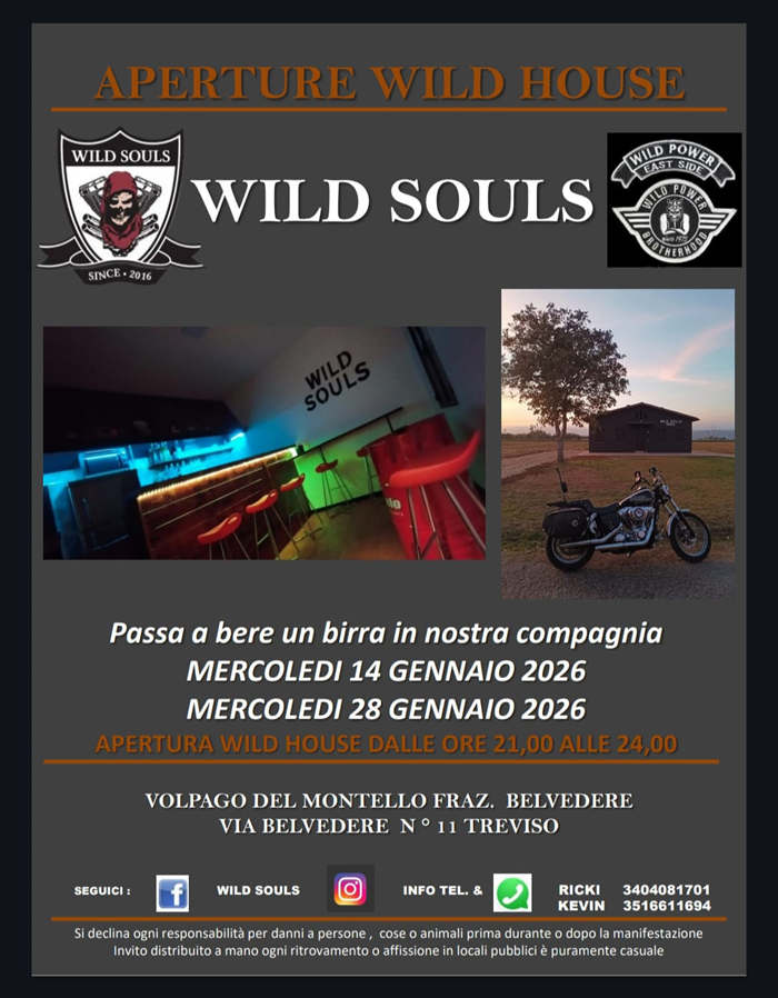 Locandina evento apertura Wild House