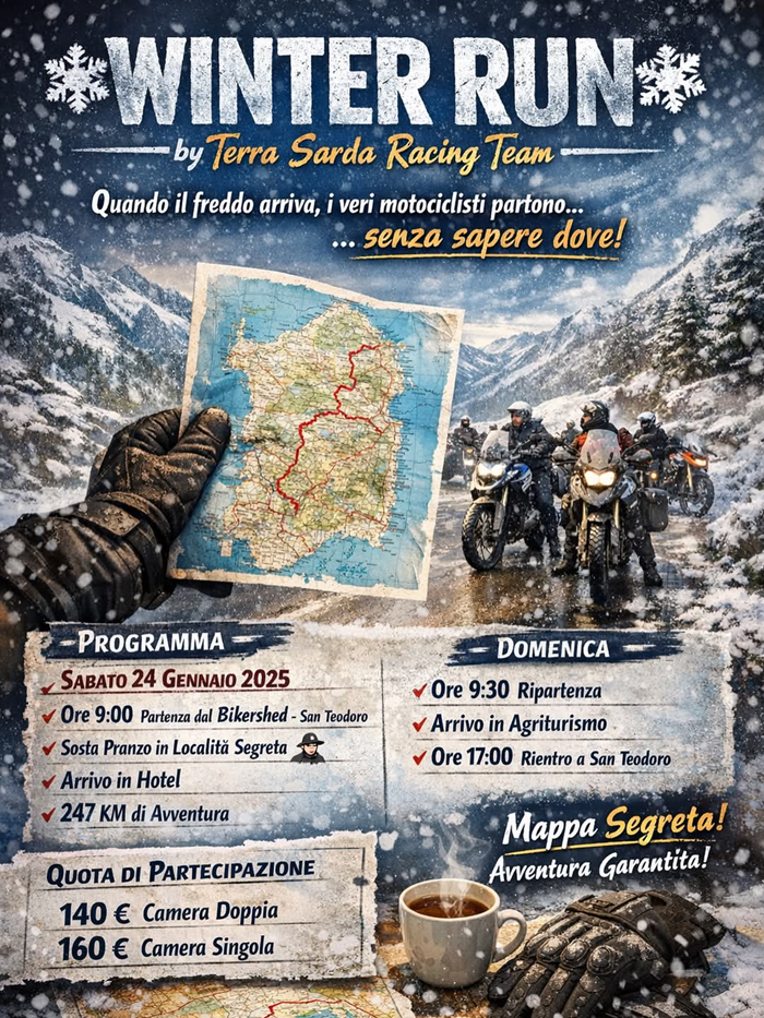 Locandina evento WINTER RUN