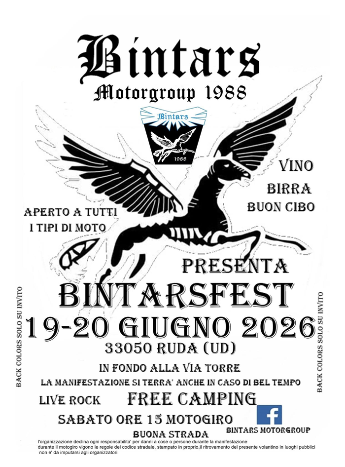 Locandina evento BINTARS FEST