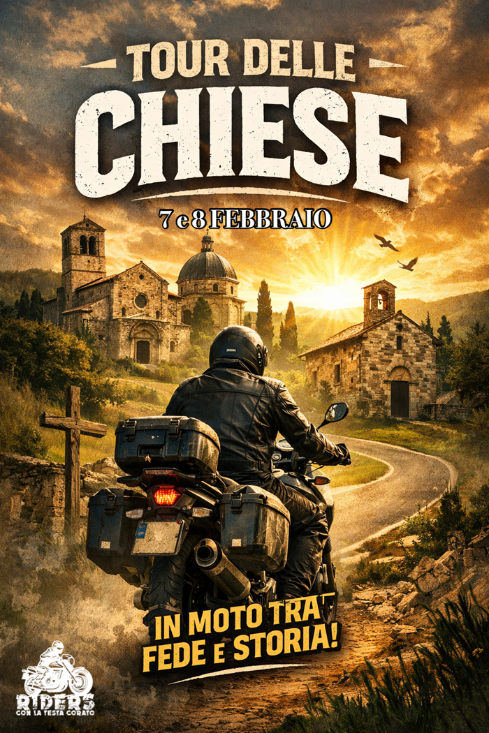 Locandina evento TOUR DELLE CHIESE 7 E 8 FEBBRAIO