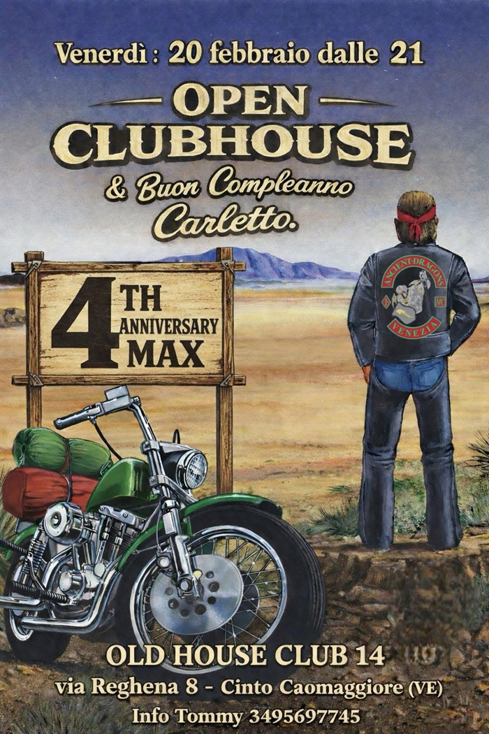 Locandina evento Ancient Dragons 4th Max e compleanno Carletto