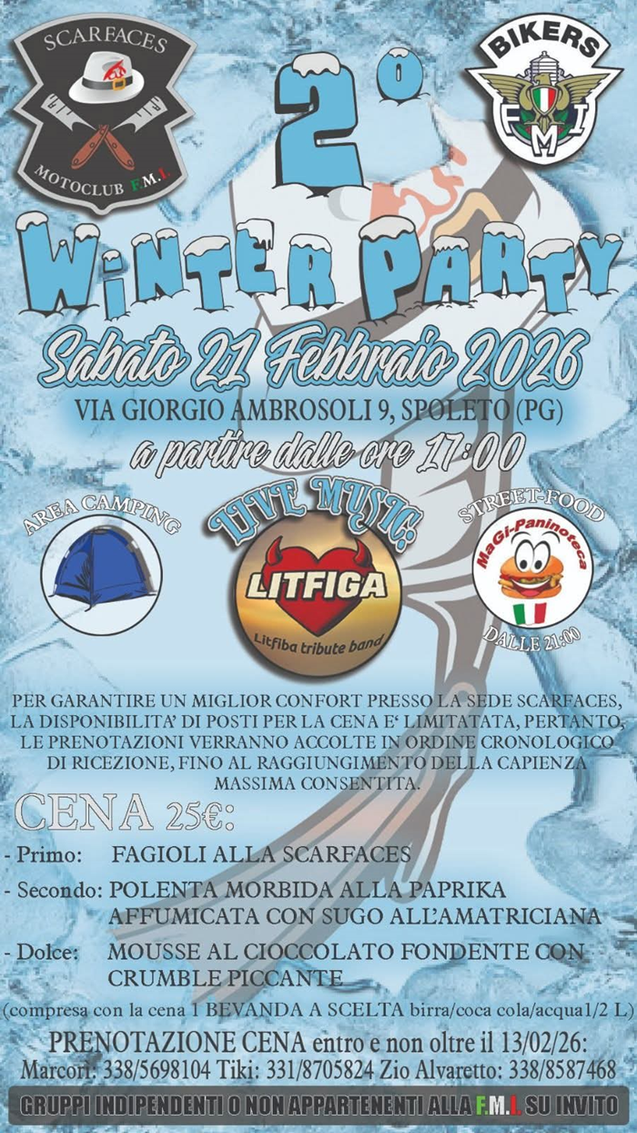 Locandina evento 2 WINTER PARTY