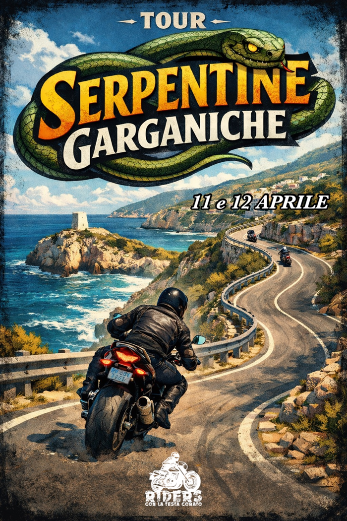 Locandina evento Tour Serpentine Garganiche 