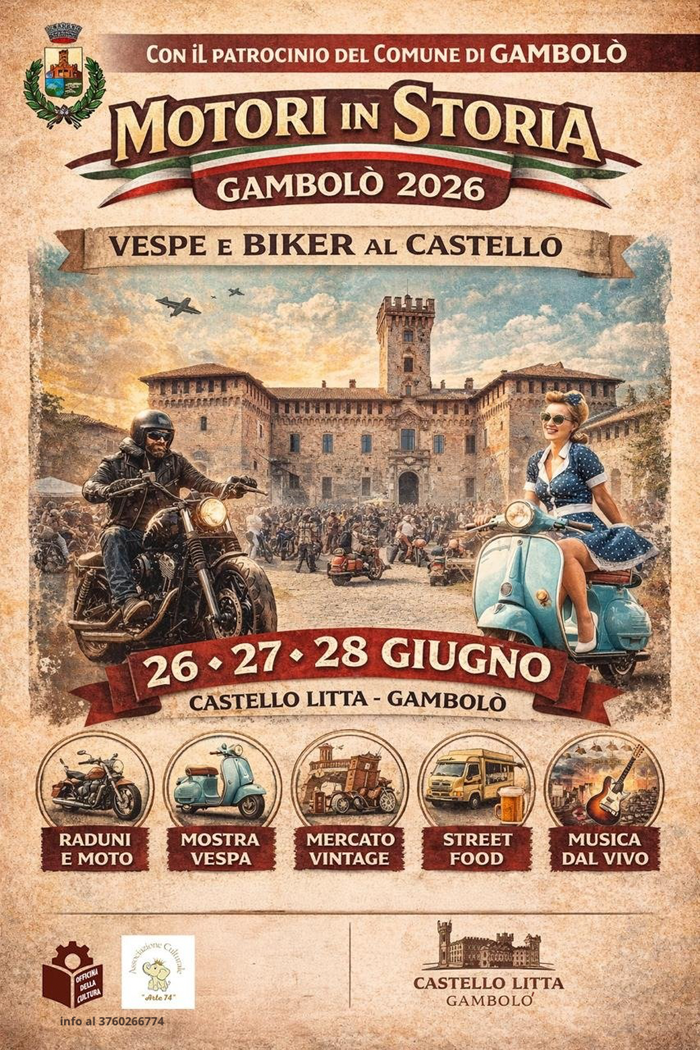 Locandina evento Motori in Storia