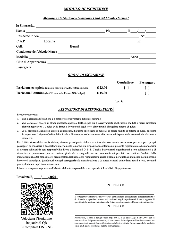 XV MEETING AUTO STORICHE 