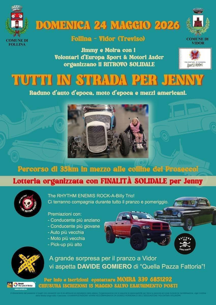 Locandina evento TUTTI IN STRADA PER JENNY