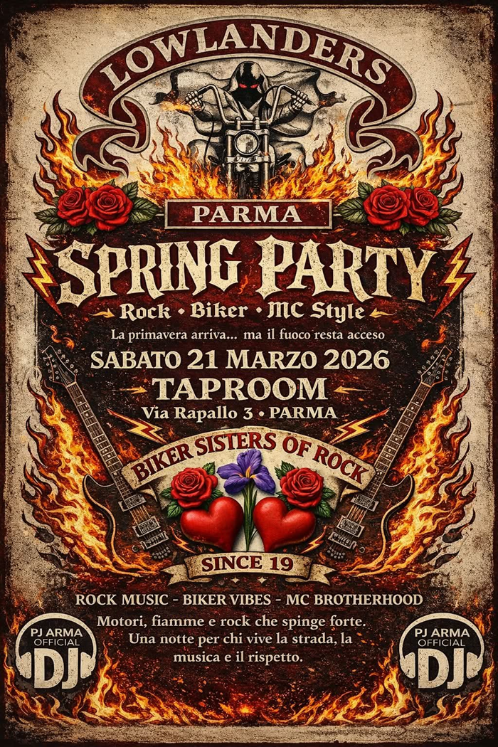 Locandina evento spring party