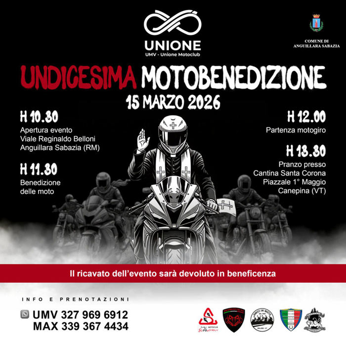 Locandina evento 11 motobenedizione 