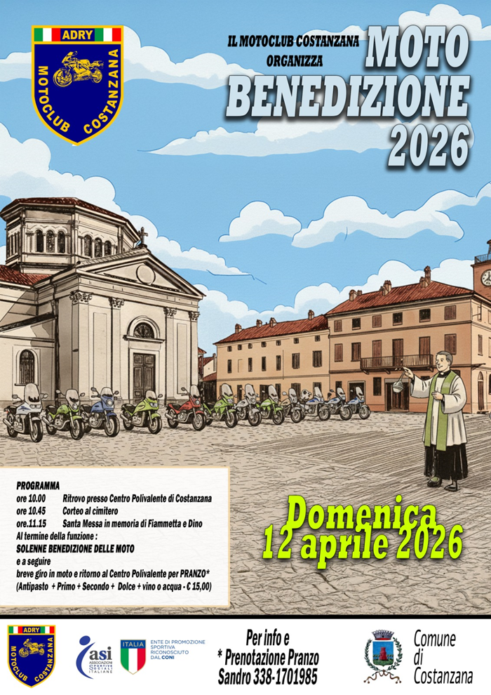 Locandina evento Motobenedizione