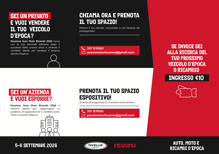 Passione Auto Moto Ricambi 2026