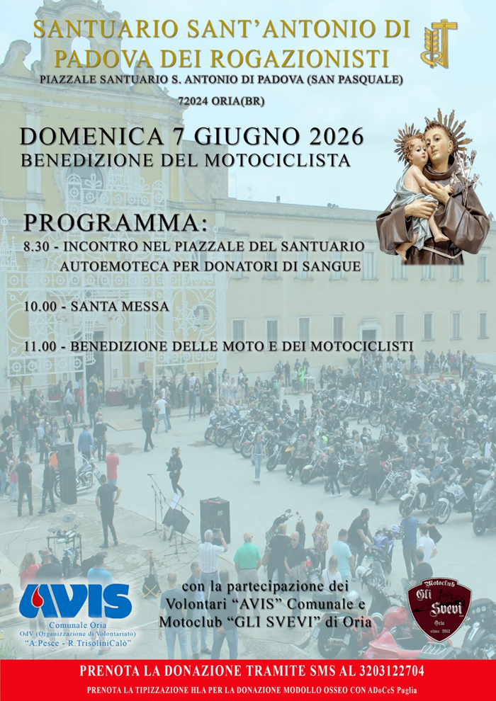Locandina evento Benedizione del Motociclista 