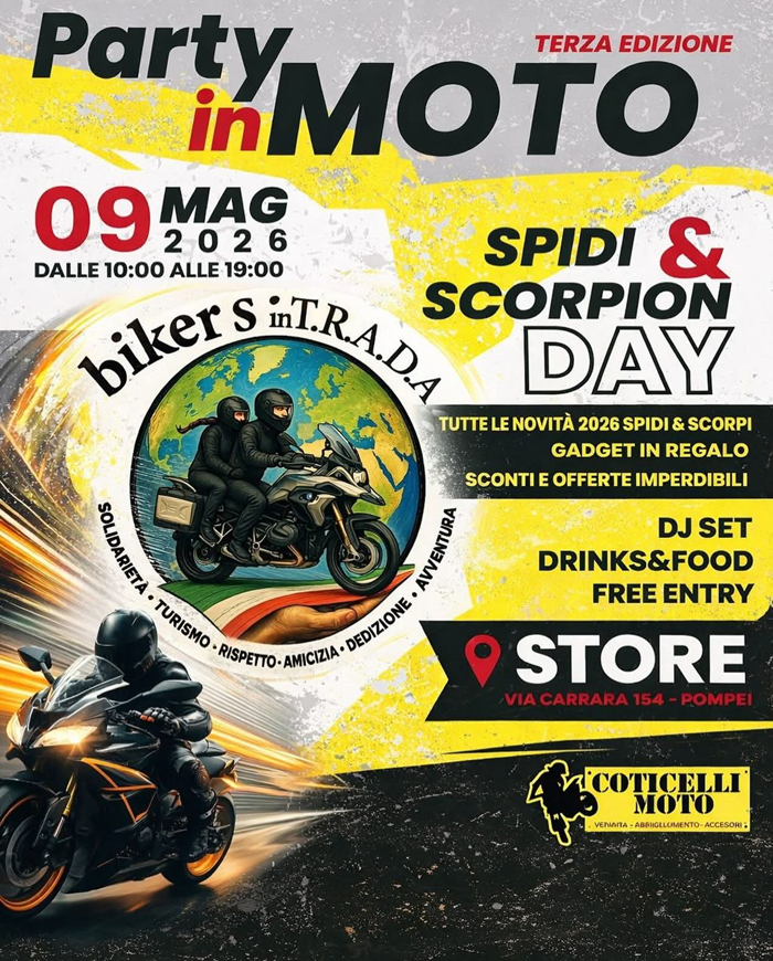 Locandina evento PARTY IN MOTO