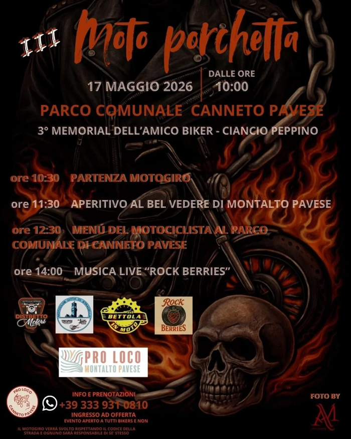 Locandina evento Moto porchetta
