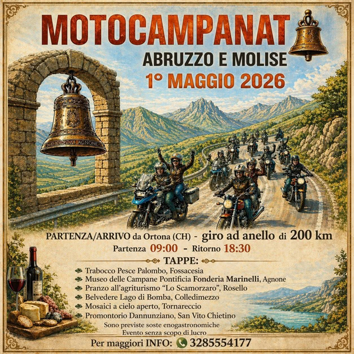Locandina evento MOTOCAMPANATA