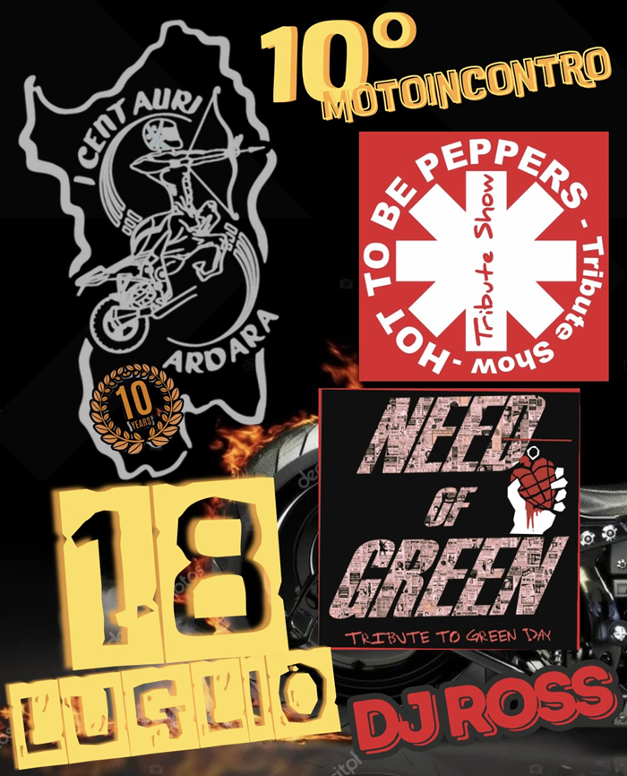 Locandina evento 10° MOTOINCONTRO “I CENTAURI ARDARA”