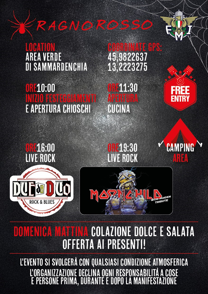7° MOTO INCONTRO RAGNO ROSSO - 20 ANNI SULLA STRADA