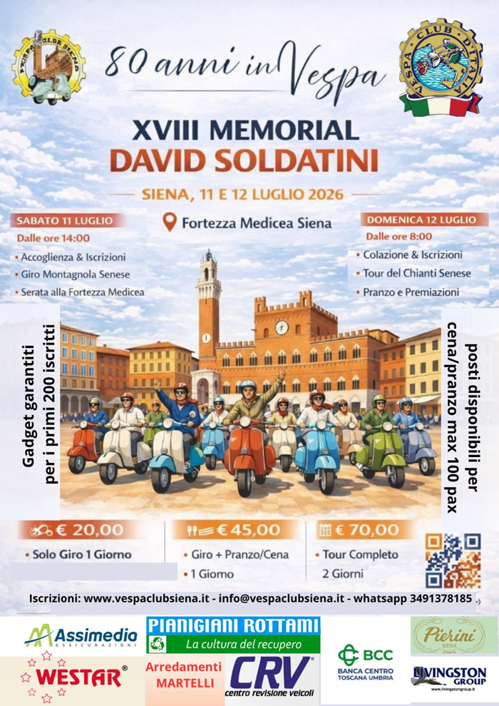Locandina evento XVIII Memorial David Soldatini