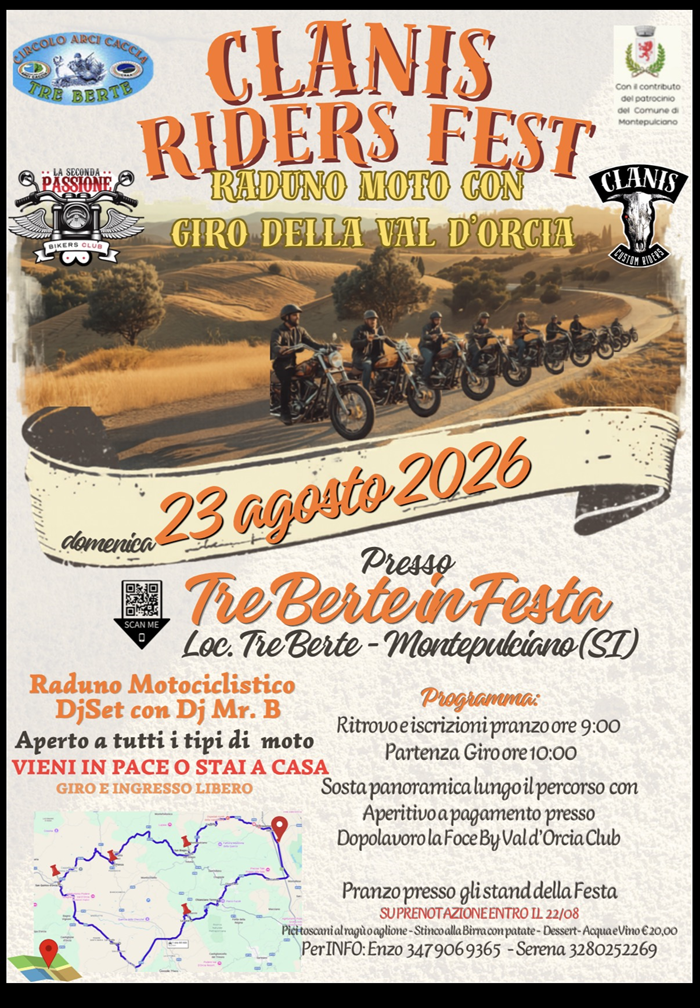 Locandina evento Clanis rider fest