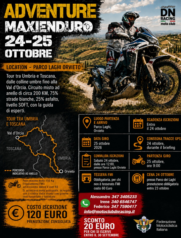 Locandina evento ADVENTURE MAXI ENDURO 